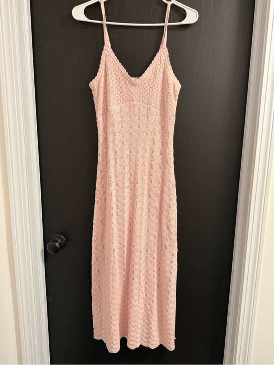 Hollister Dresses & Skirts - Hollister Blush Pink Crochet Slip Dress